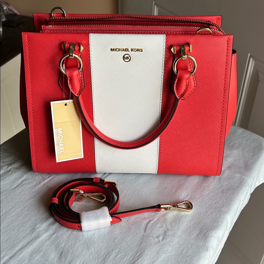 Michael Kors Marilyn medium leather satchel